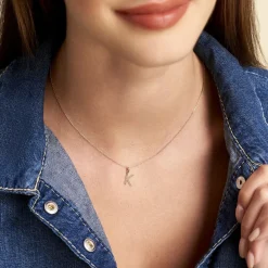 Pendentif Ionia Lettre Or Jaune