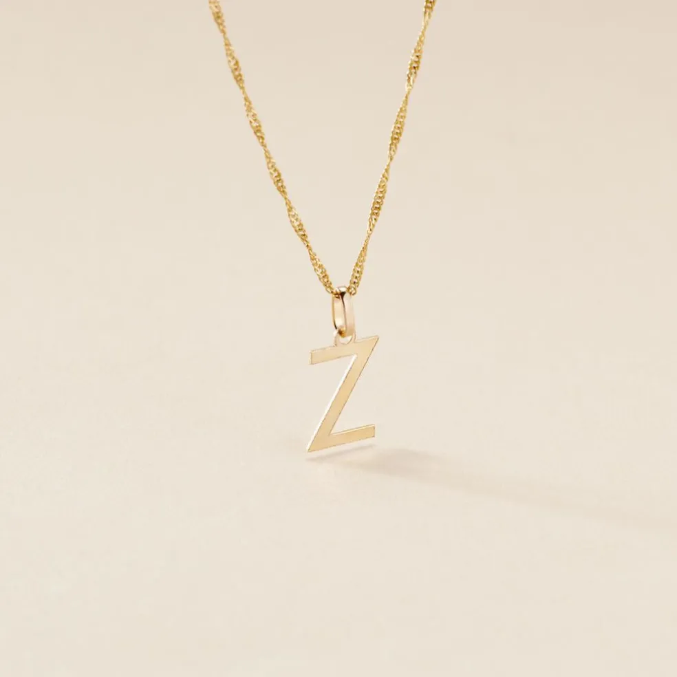 Pendentif Ionia Lettre Or Jaune