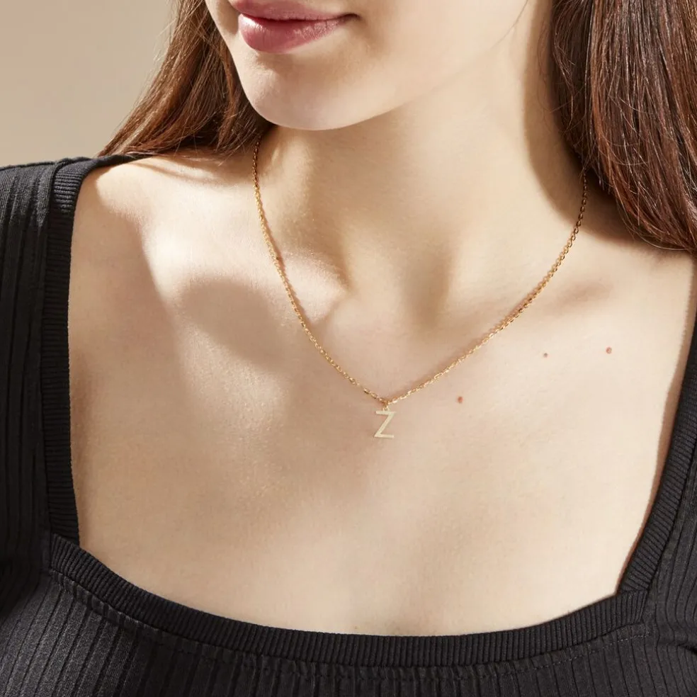 Pendentif Ionia Lettre Or Jaune