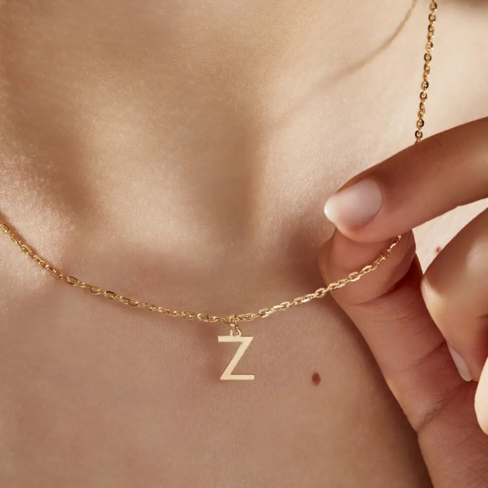 Pendentif Ionia Lettre Or Jaune