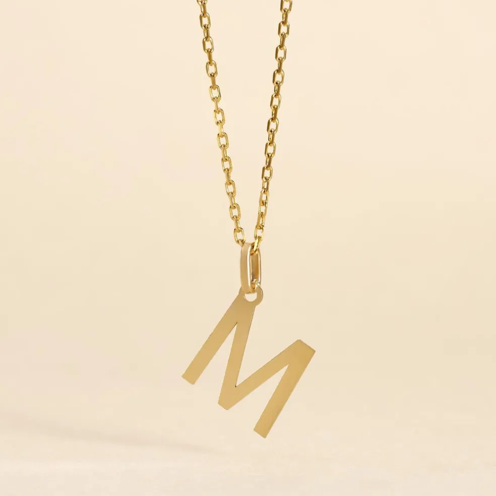 Pendentif Ionia Lettre Or Jaune