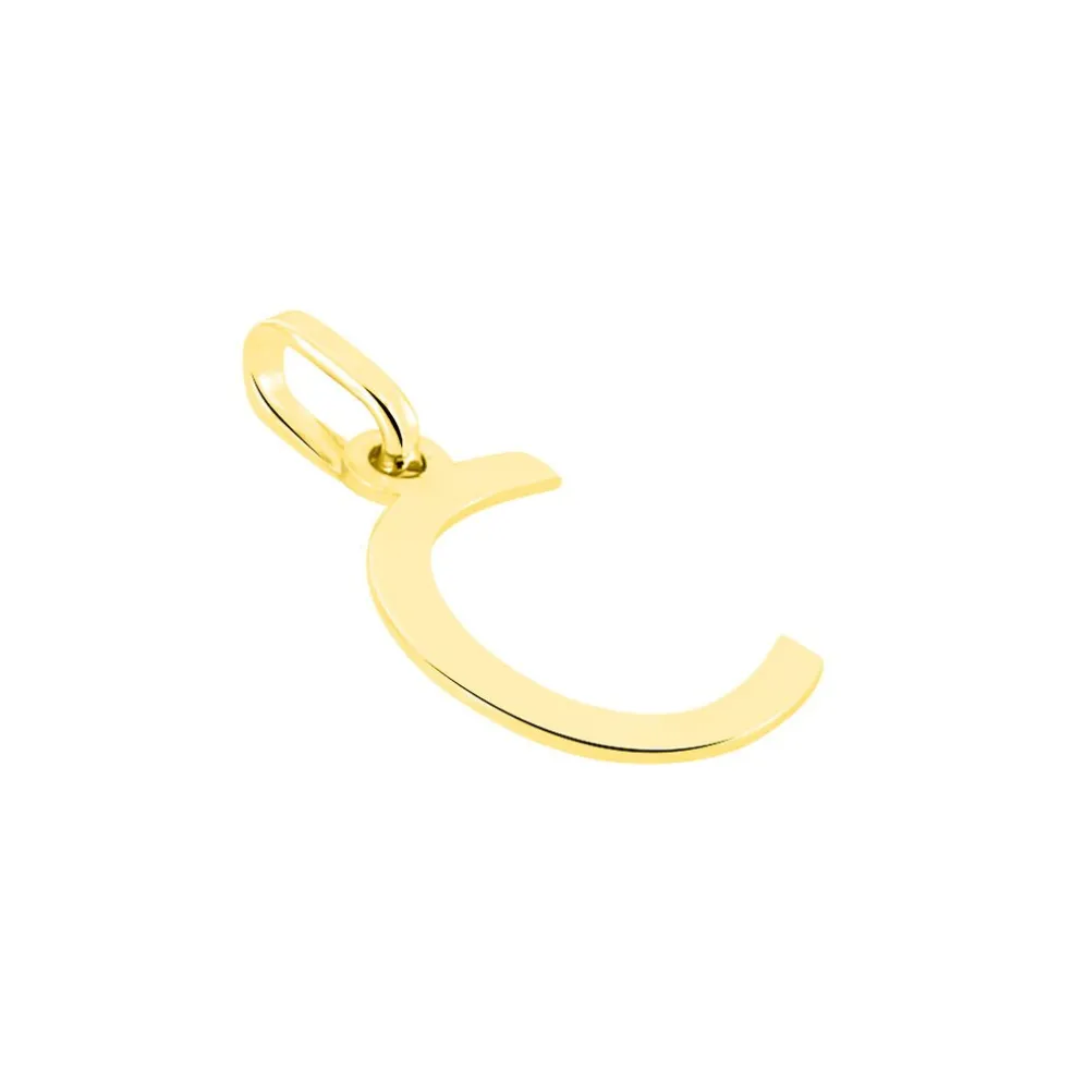 Pendentif Ionia Lettre Or Jaune