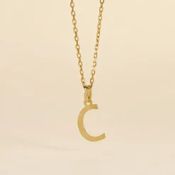 Pendentif Ionia Lettre Or Jaune