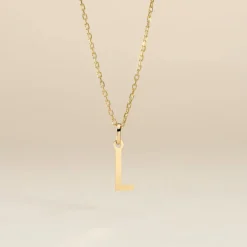 Pendentif Ionia Lettre Or Jaune