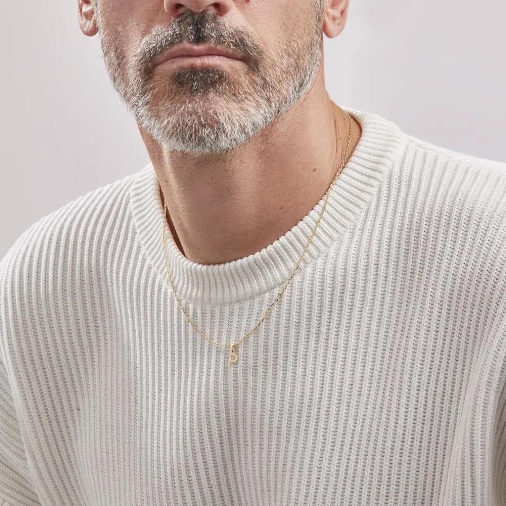 Pendentif Ionia Lettre Or Jaune