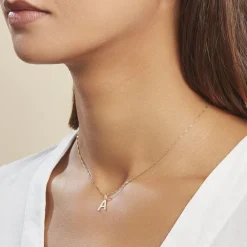 Pendentif Ionia Lettre Or Jaune