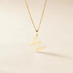 Pendentif Ionia Lettre Or Blanc