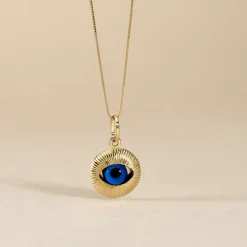 Pendentif Ivannie Oeil Or Jaune