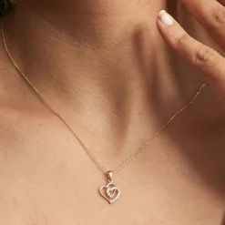 Pendentif Ivena Or Jaune Oxyde De Zirconium