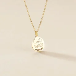 Pendentif Jannila Zodiaque Or Jaune