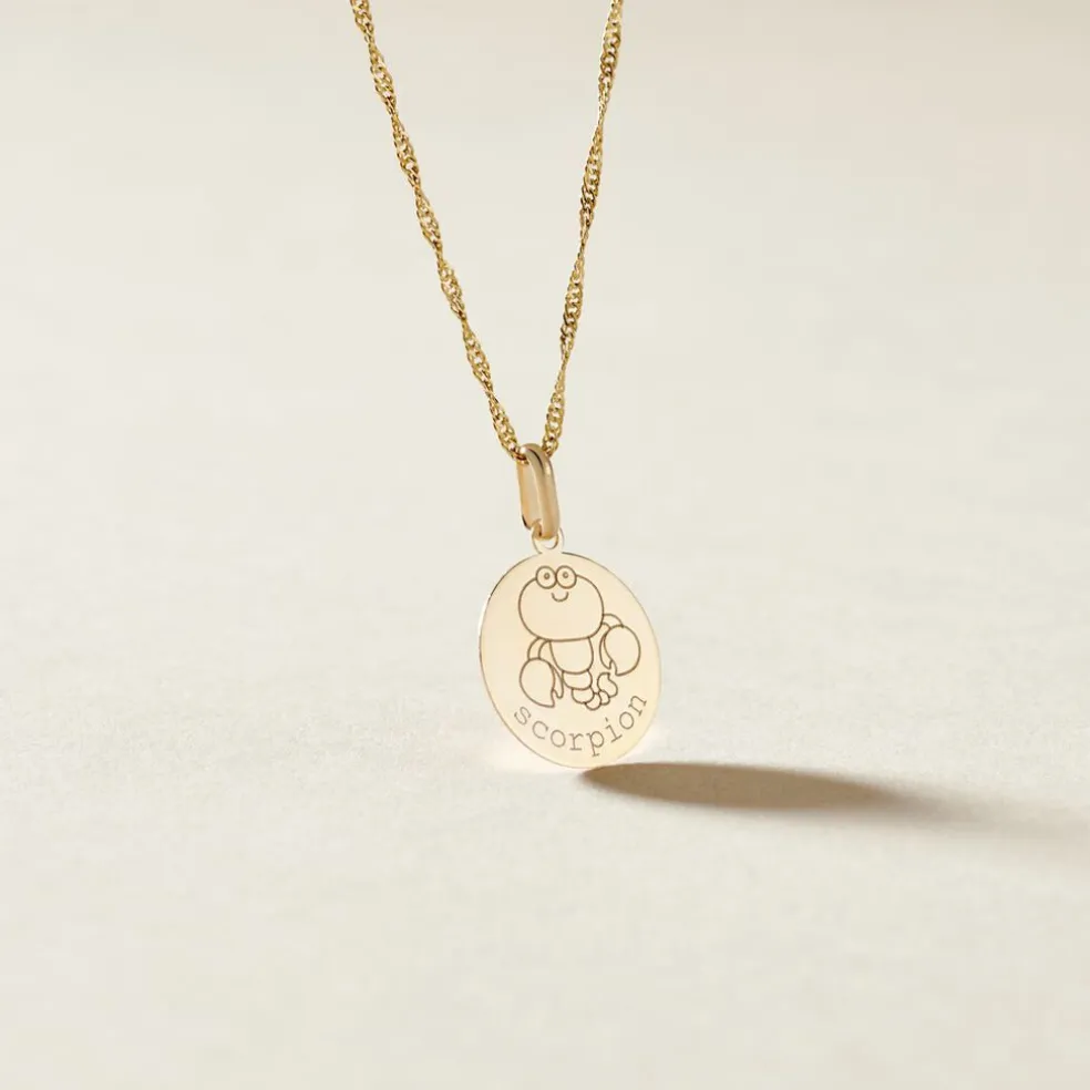 Pendentif Jannila Zodiaque Or Jaune