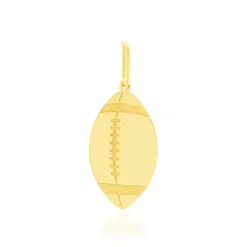 Pendentif Julius Sport Rugby Or Jaune
