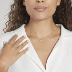 Pendentif Klementine Or Jaune Oxyde De Zirconium