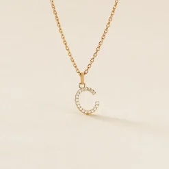 Pendentif Klementine Or Jaune Oxyde De Zirconium