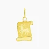Pendentif Lamie Zodiaque Parchemin Or Jaune