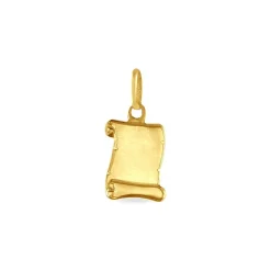 Pendentif Lamie Zodiaque Parchemin Or Jaune