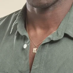 Pendentif Lamie Zodiaque Parchemin Or Jaune