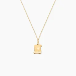 Pendentif Lamie Zodiaque Parchemin Or Jaune