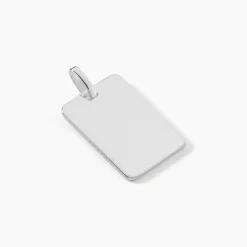 Pendentif Leyel Argent Blanc