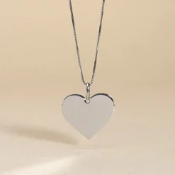 Pendentif Lisa Or Blanc