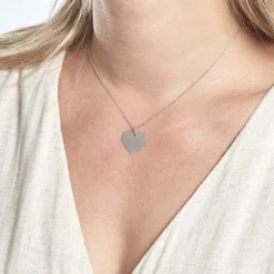 Pendentif Lisa Or Blanc