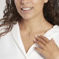 Pendentif Lovely Or Jaune Oxyde De Zirconium