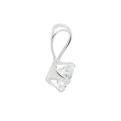 Pendentif Mabila Or Blanc Oxyde De Zirconium