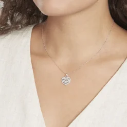 Pendentif Mayliss Argent Blanc