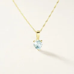 Pendentif Miyah Or Jaune Topaze