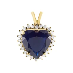 Pendentif Nelsa Plaqué Or Jaune Oxyde De Zirconium