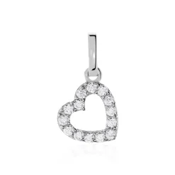 Pendentif Or Blanc Oxyde