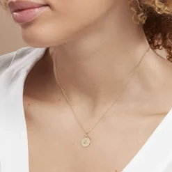 Pendentif Or Jaune Astraea Oxyde De Zirconium