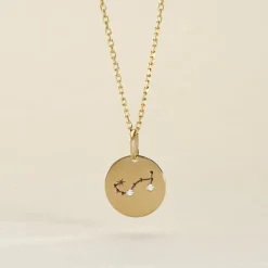 Pendentif Or Jaune Astraea Oxyde De Zirconium