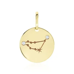 Pendentif Or Jaune Astraea Oxyde De Zirconium