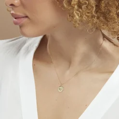 Pendentif Or Jaune Astraea Oxyde De Zirconium