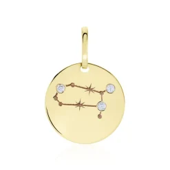 Pendentif Or Jaune Astraea Oxyde De Zirconium