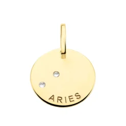 Pendentif Or Jaune Astraea Oxyde De Zirconium