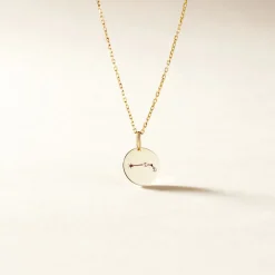 Pendentif Or Jaune Astraea Oxyde De Zirconium