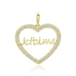 Pendentif Or Jaune Derry Oxyde De Zirconium
