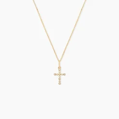 Pendentif Or Jaune Lucinien Oxyde De Zirconium