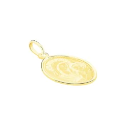 Pendentif Or Jaune Vierge A L'enfant