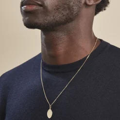 Pendentif Or Jaune Vierge A L'enfant