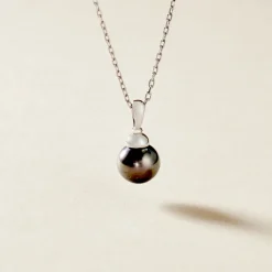 Pendentif Phila Or Blanc Perle De Culture De Tahiti