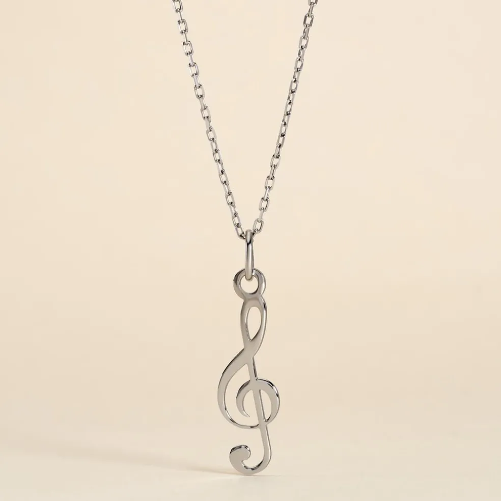 Pendentif Pio Argent Blanc