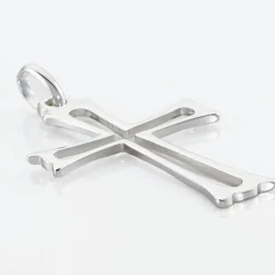 Pendentif Romayssa Argent Blanc