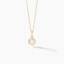 Pendentif Seghira Or Jaune Oxyde De Zirconium