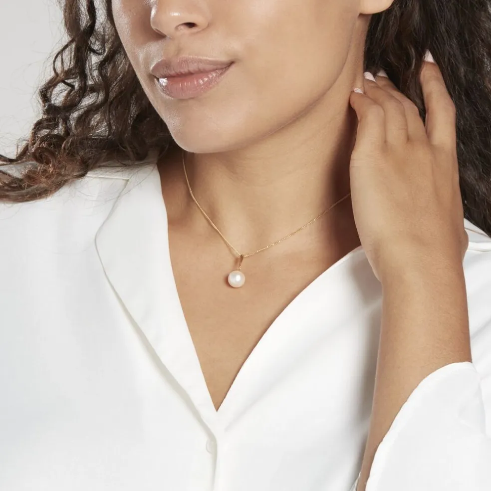 Pendentif Sibylle Or Jaune Perle De Culture