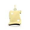 Pendentif Sirona Parchemin Message Or Jaune
