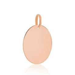 Pendentif Sirona Pastille Gravable Or Rose