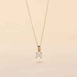 Pendentif Solitaire Aphrodite Or Jaune Diamant